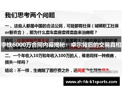 李铁6000万合同内幕揭秘：卓尔背后的交易真相