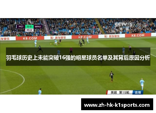羽毛球历史上未能突破16强的明星球员名单及其背后原因分析